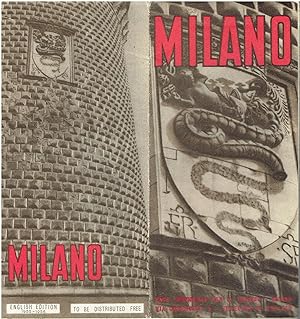 Milano - A vintage map and tourist brochure of Milan