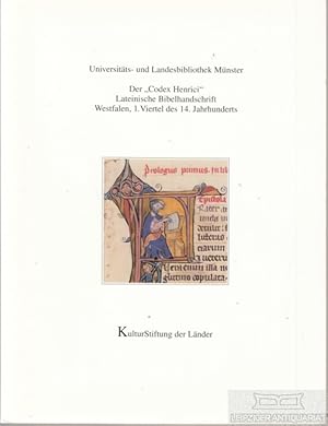 Bild des Verkufers fr Der Codex Henrici Lateinsiche Bibelhandschrift. Westfalen, 1. Viertel des 14. Jahrhunderts zum Verkauf von Leipziger Antiquariat