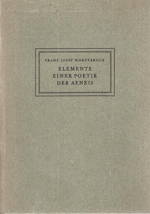 Seller image for Elemente einer Poetik der Aeneis. Untersuchungen zum Gattungsstil vergilianischer Epik. Orbis antiquus ; H. 21. for sale by Fundus-Online GbR Borkert Schwarz Zerfa