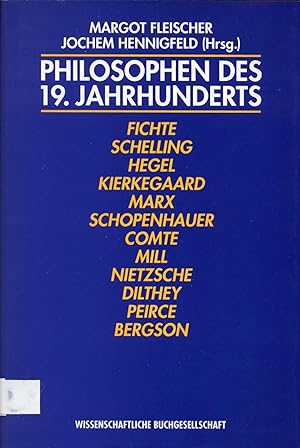 Seller image for Philosophen des 19. Jahrhunderts Eine Einfhrung for sale by avelibro OHG