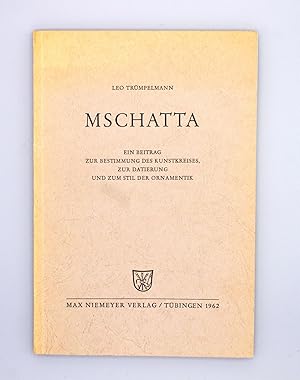 Immagine del venditore per Mschatta; Ein Beitrag zur Bestimmung des Kunstkreises, zur Datierung und zum Stil der Ornamentik; venduto da Schtze & Co.