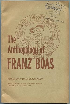 Bild des Verkufers fr The American Anthropologist: The Anthropology of Franz Boas: Essays on the Centennial of His Birth (The American Anthropological Association: Vol. 61, No. 5, Part 2, Memoir No. 89, October, 1959 zum Verkauf von Between the Covers-Rare Books, Inc. ABAA