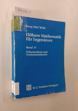 Immagine del venditore per Hhere Mathematik fr Ingenieure, 5 Bde., Bd.4, Vektoranalysis und Funktionentheorie: Band IV Vektoranalysis und Funktionentheorie (Teubner-Ingenieurmathematik) venduto da Versand-Antiquariat Konrad von Agris e.K.