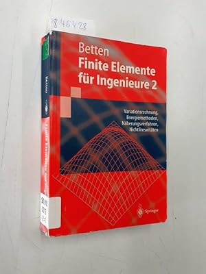 Finite Elemente für Ingenieure 2: Variationsrechnung, Energiemethoden, Näherungsverfahren, Nichtl...