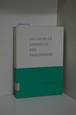 Seller image for Salzburger Jahrbuch fr Philosophie / Salzburger Jahrbcher fr Philosophie: 1980 for sale by ralfs-buecherkiste