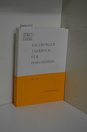 Seller image for Salzburger Jahrbuch fr Philosophie 1997 for sale by ralfs-buecherkiste