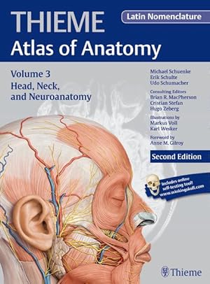 Bild des Verkufers fr Head, Neck, and Neuroanatomy (THIEME Atlas of Anatomy), Latin nomenclature zum Verkauf von primatexxt Buchversand