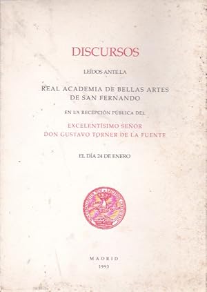 Imagen del vendedor de Discursos leidos ante la Real Academia de Bellas Artes de san Fernando . Contestacion de Antonio Bonet Correa a la venta por LIBRERA GULLIVER