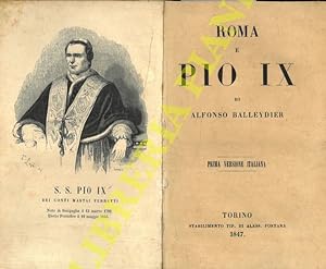 Imagen del vendedor de Roma e Pio IX. a la venta por Libreria Piani