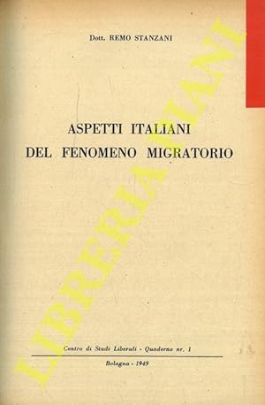 Aspetti italiani del fenomeno migratorio.