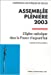 Bild des Verkufers fr assemblee pleniere 2003 [FRENCH LANGUAGE - Soft Cover ] zum Verkauf von booksXpress