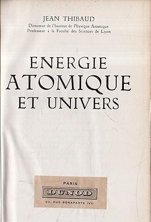 Seller image for Energie Atomique et Univers for sale by Messinissa libri