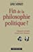 Seller image for fin de la philosophie politique ? ; Hannah Arendt contre Léo Strauss [FRENCH LANGUAGE - Soft Cover ] for sale by booksXpress