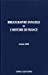 Seller image for Bibliographie annuelle de l'histoire de France (French Edition) [FRENCH LANGUAGE] Hardcover for sale by booksXpress