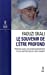 Seller image for le souvenir de l'être profond [FRENCH LANGUAGE - Soft Cover ] for sale by booksXpress