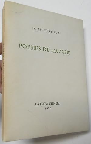 Imagen del vendedor de Poesies de Cavafis a la venta por Librera Mamut
