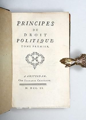 Principes du droit naturel. by BURLAMAQUI, Jean Jacques. | Peter ...