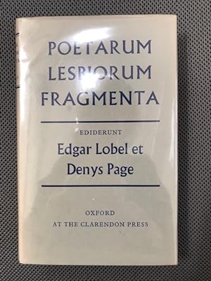 Imagen del vendedor de Poetarum Lesbiorum Fragmenta a la venta por The Groaning Board