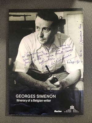 Seller image for Georges Simenon Itinerary of a Belgian Writer for sale by The Groaning Board