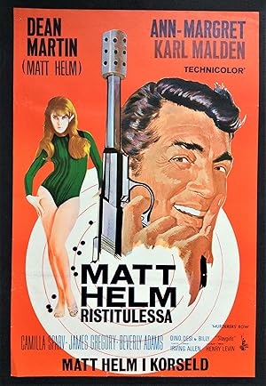 Dean Martin as Matt Helm in MURDERER'S ROW - An Original A2 Cinema Poster from Finland