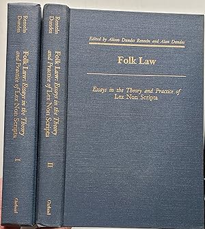 Bild des Verkufers fr Folk Law. Essays in the Theory and Practice of Lex Non Scripta, Two Volumes zum Verkauf von MyLibraryMarket