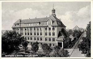 Ansichtskarte / Postkarte Trzcianka Schönlanke an der Ostbahn Posen, Evangelische Schule