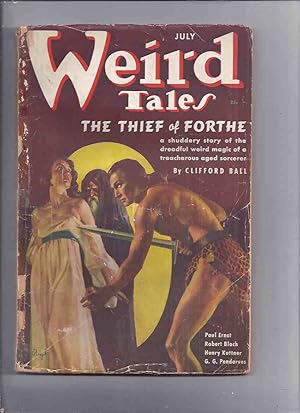 Seller image for Weird Tales Magazine ( Pulp ) / Volume 30 ( xxx ) # 1 July 1937 ( To Virgil Finlay (poem by HPL),To Howard Phillips Lovecraft (poem by CAS), The Last Pharaoh [pt 3]; Creeper in the Crypt; Hounds of Tindalos, etc) for sale by Leonard Shoup