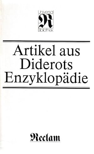 Artikel aus Diderots Enzyklopädie Artikel aus der von Diderot und d'Alembert herausgegebenen Enzy...