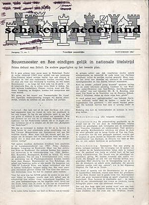 Schakend Nederland 75. Jaargang 1967/68 Heft 1-11/12 (11 Hefte)