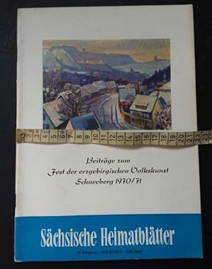 Sächsische Heimatblätter Heft 6 aus 1970 Einzelheftverkauf siehe Beschreibung