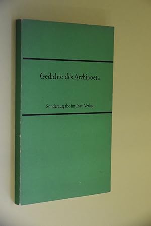 Die Gedichte des Archipoeta. Lat. u. dt. Übertr. v. Josef Eberle / Insel-Bücherei; Nr 887
