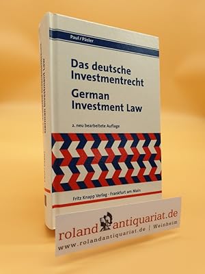 Imagen del vendedor de German investment law : an introduction to the Investment companies act and the Foreign investment act including acts and materials in the German and English languages / Thomas Paul ; Rdiger H. Psler a la venta por Roland Antiquariat UG haftungsbeschrnkt