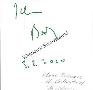 Bild des Verkufers fr Original Autogramm Klaus Bednarz (1942-2015) /// Autogramm Autograph signiert signed signee zum Verkauf von Antiquariat im Kaiserviertel | Wimbauer Buchversand