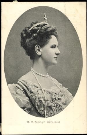 Ansichtskarte / Postkarte Königin Wilhelmina der Niederlande, Portrait