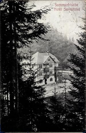 Bild des Verkufers fr Ansichtskarte / Postkarte Kaulsdorf in Thringen, Sommerfrische Hotel Sormitztal, Wald zum Verkauf von akpool GmbH