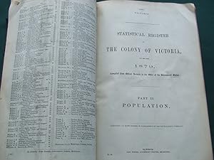 Australasian Statistics for the Year 1879, Compiled from Official Returns; with a Report By the G...