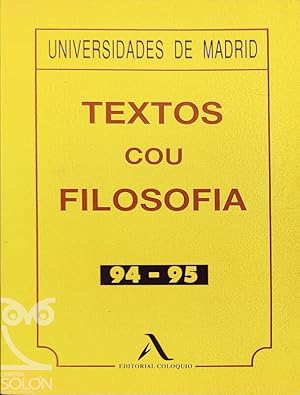 Textos Filosofía - C.O.U - 1994-1995