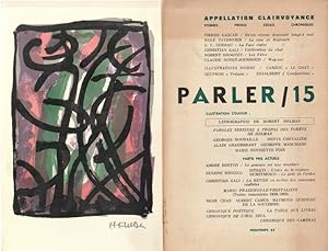 Seller image for Revue Parler / 15 du printemps 1963, bien complte de la lithographie en couleurs de Robert Helman. for sale by Librairie Victor Sevilla
