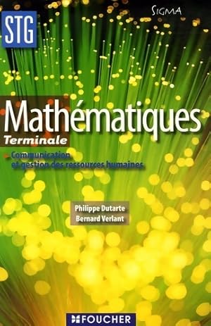 Math?matiques Terminale STG - Bernard Verlant