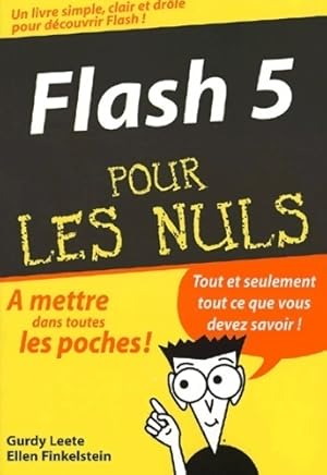 Image du vendeur pour Flash 5 pour les nuls - First Interactive mis en vente par Book Hmisphres