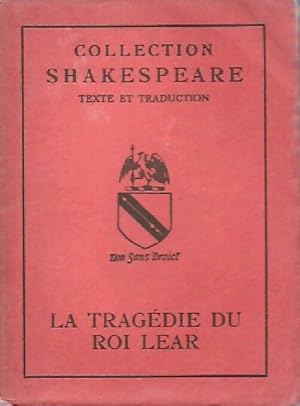 Image du vendeur pour La trag?die du roi Lear - William Shakespeare mis en vente par Book Hmisphres