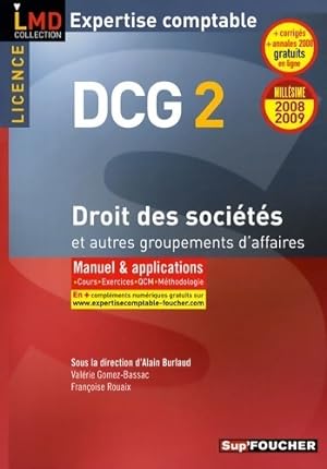 DCG 2 : Droit des soci t s et autres groupements d'affaires - Michel Revah