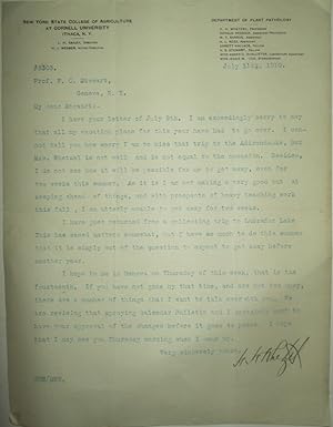 Bild des Verkufers fr Herbert Hice Whetzel Typed Letter, Signed zum Verkauf von Mare Booksellers ABAA, IOBA
