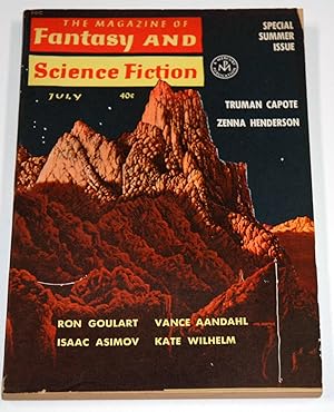 Imagen del vendedor de The Magazine of Fantasy and Science Fiction July 1962 a la venta por Preferred Books