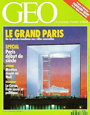 Geo - Un nouveau Monde La terre, numero 153, Novembre 1991, Le Grand Paris