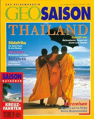 Immagine del venditore per GEO Saison. Das Reisemagazin. Heft November 1995. venduto da Online-Buchversand  Die Eule