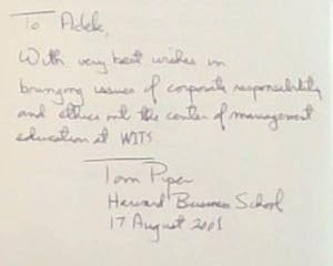 Imagen del vendedor de Can Ethics Be Taught?: Perspectives, Challenges, and Approaches at Harvard Business School - (Signed and inscribed by Thomas Piper) a la venta por Chapter 1