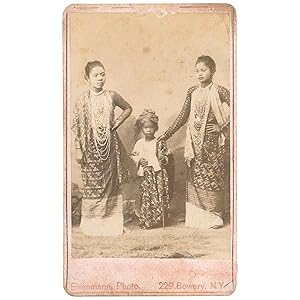 Portrait of Mah Hmet, Woon Thit, and Mah Khin of Burma [CDV]