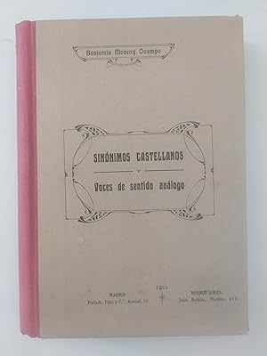 Imagen del vendedor de SINNIMOS CASTELLANOS Y VOCES DE SENTIDO ANLOGO. a la venta por LIBRERIA CLIO