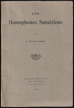 Les Homophones Sumériens.